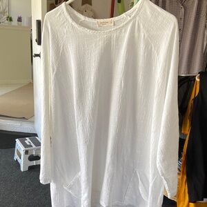 White Women's Beach cover up